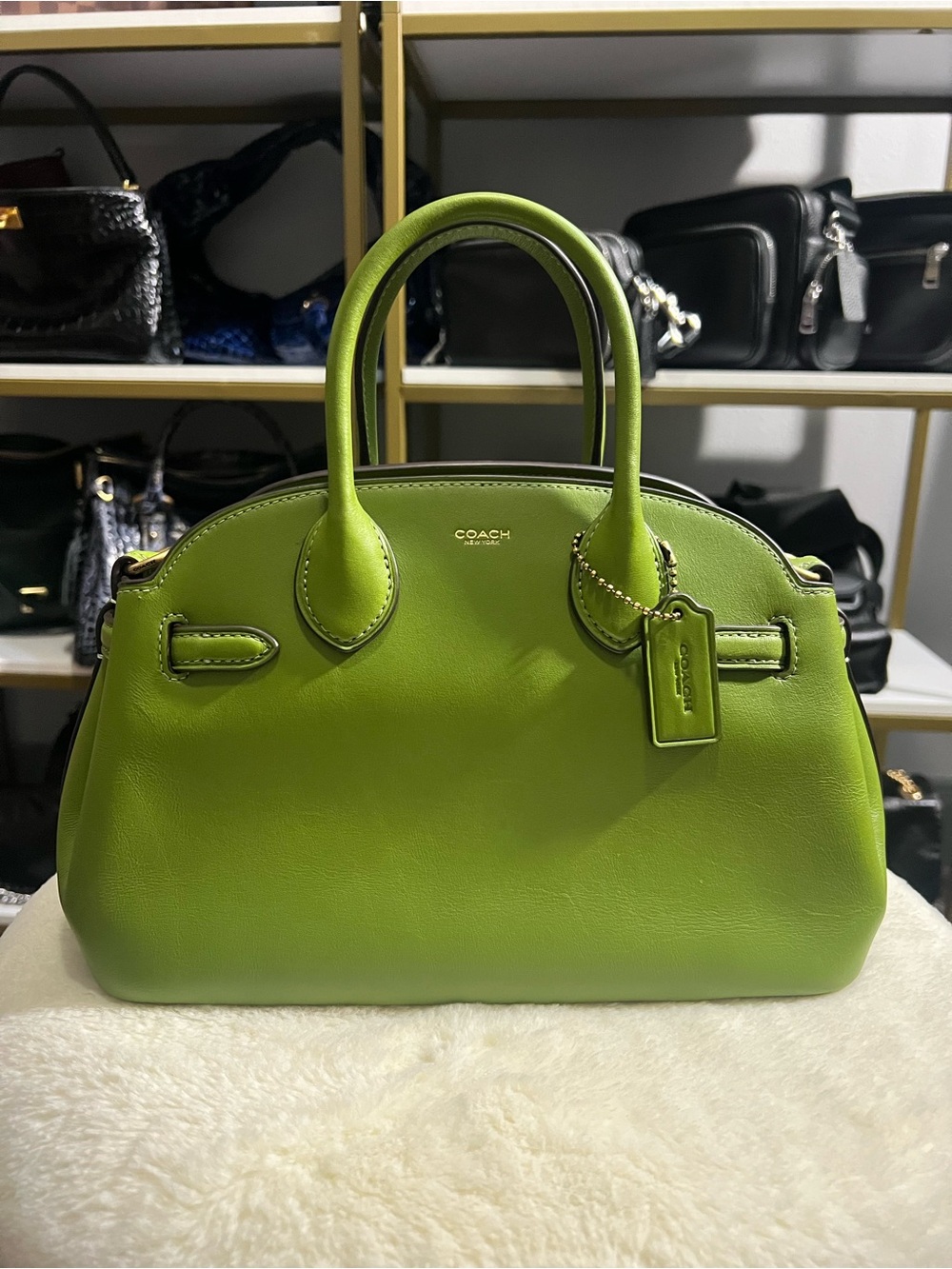 Coach Dark Lime Empire 26 💚 - Picture 2 of 11